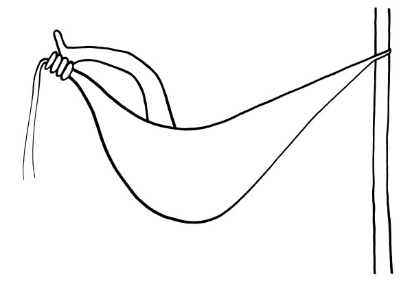 Illustration von Martina Wember: Seele baumeln lassen funktioniert nicht wirklich bei den Deutschen - Loslassen können auch nicht